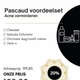 Verminder acne met de producten uit de Pascaud voordeelset acne