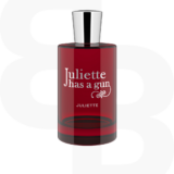 Rode parfumfles met zilveren dop van Juliette Has A gun Juliette